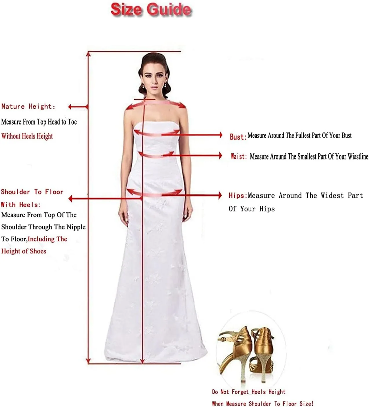 Abaowedding Women's Wedding Dress Lace Double V-Neck Sleeveless Evening Dress