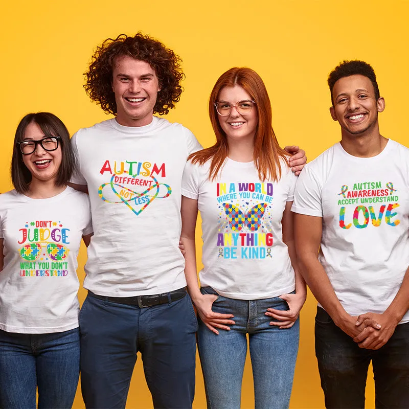 Autism Awareness DTF Transfer Designs (4", 6", 8", 11" Length Available)