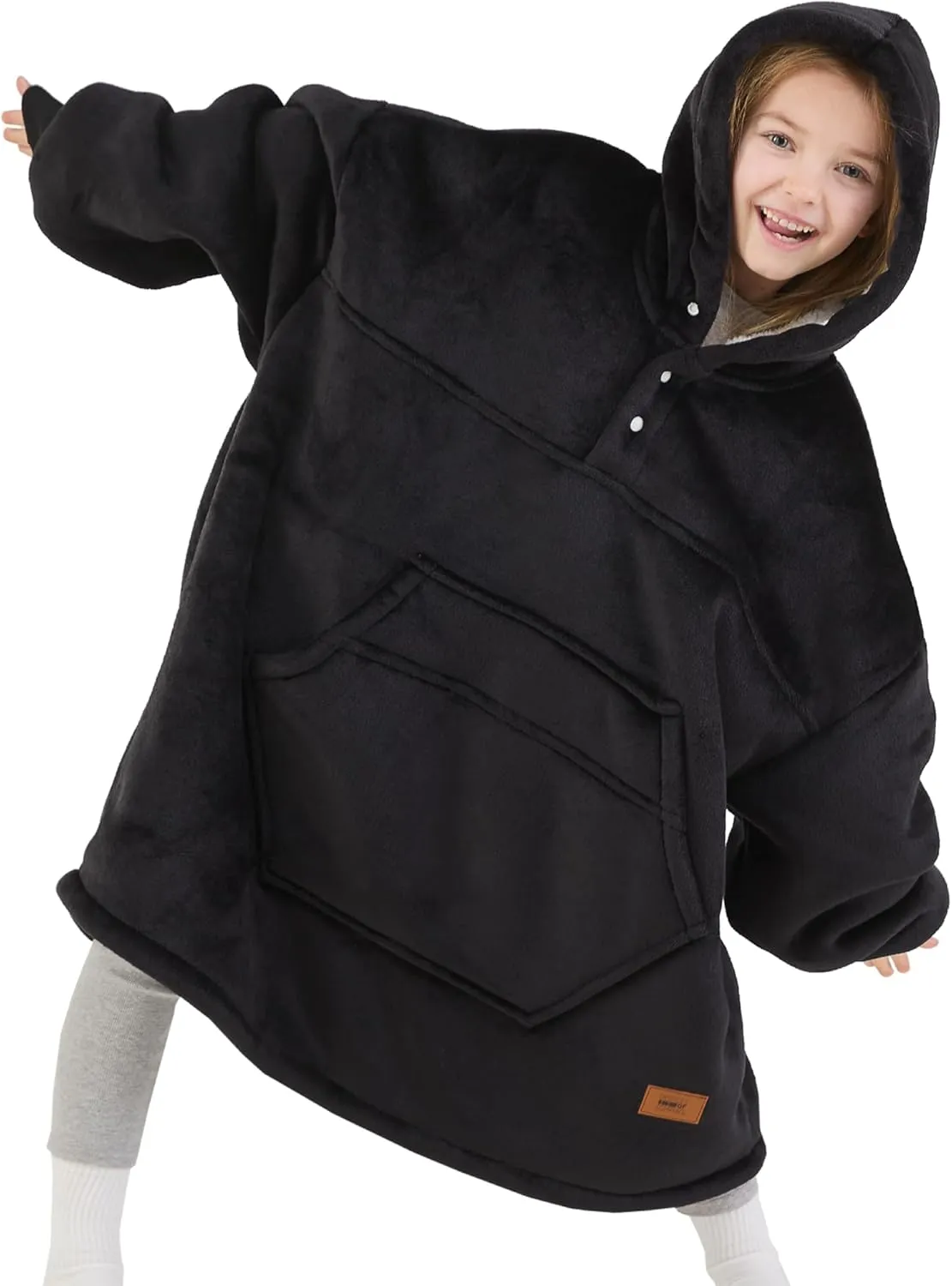 Degrees of Comfort Wearable Blanket Hoodie for Adults Women & Men - Cozy Warm, One Size Fits All