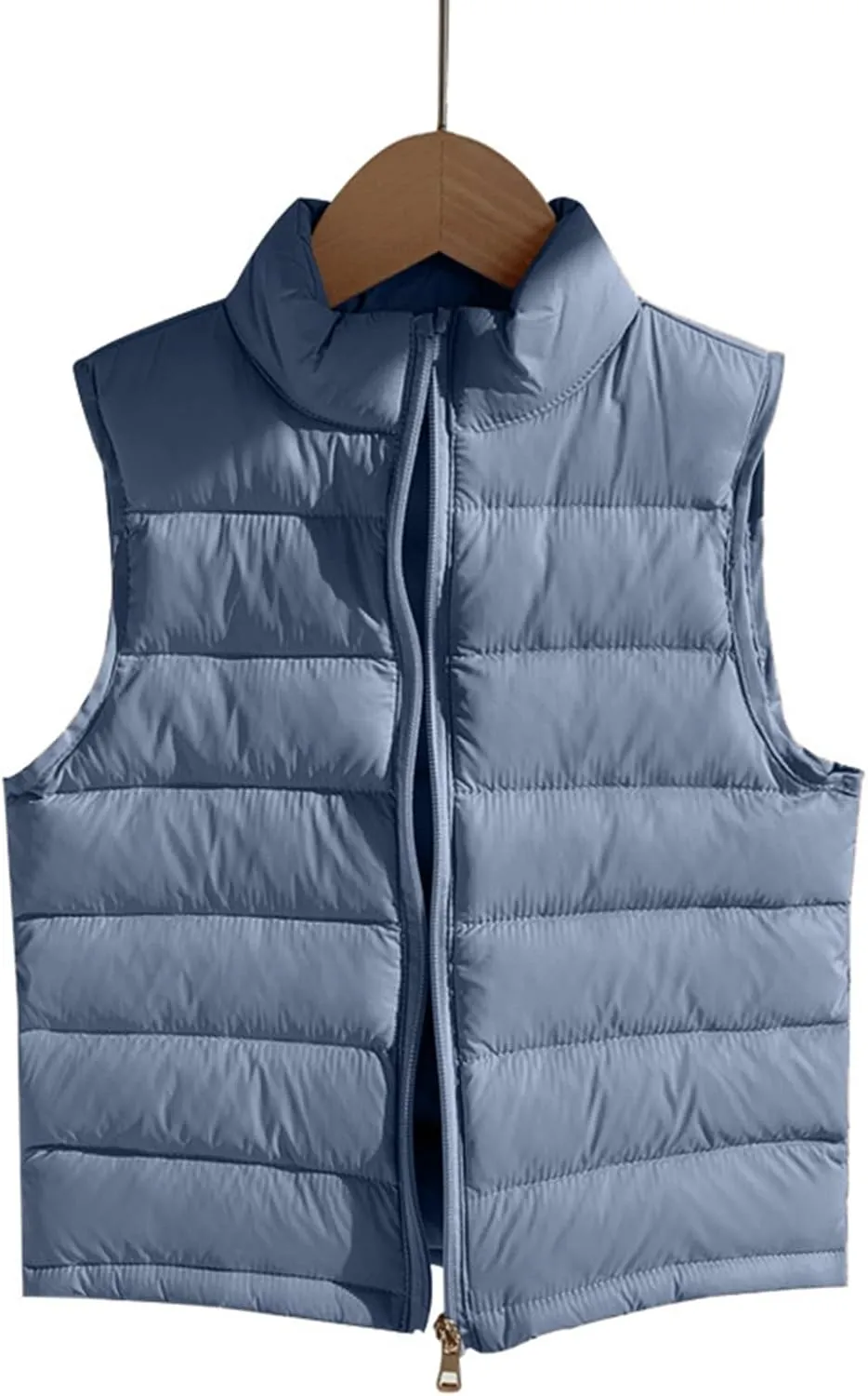 Kids Baby Girls&Boys Winter Puffer Vest Cute High Neck Vest Lightweight Quilted Puffer Sleeveless Jacket Outwear
