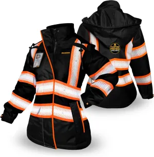 KwikSafety - Charlotte, NC - BOMBTRESS Safety Bomber Jacket for Women | Hi Vis Insulated Bomber Jacket