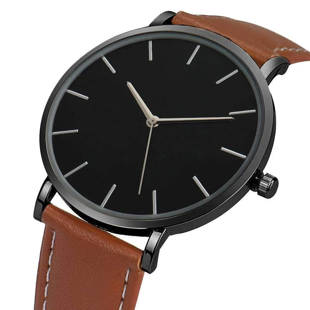La Noir Leather Watch