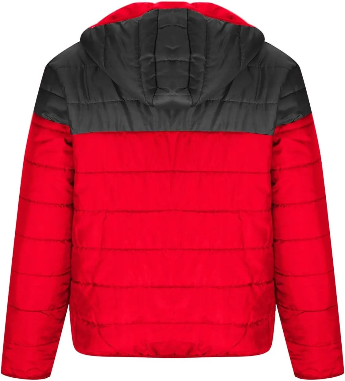 Mens Color Block Puffer Jacket Lightweight Packable Down Coat Zip up Quilted Jacket Padded Insulated Coat Winter Coats