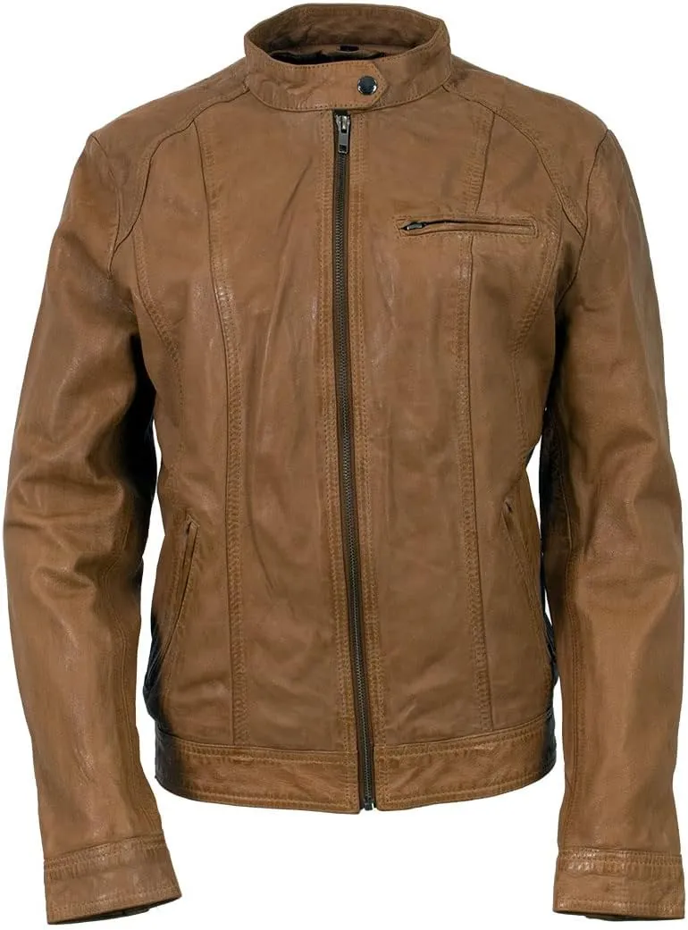 Milwaukee Leather Vintage SFL2811 Women's Black Zipper Front Motorcycle Casual Fashion Leather Jacket